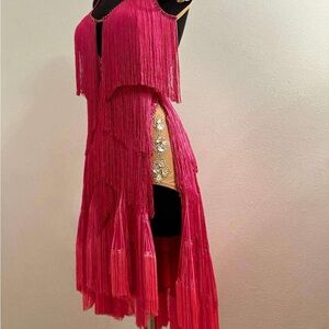Rhythm / Latin Fringe Dress for Ballroom Dance Competition